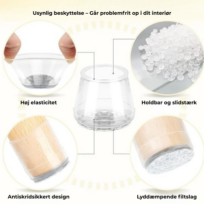 FenixBo - StolSokker™ - Den bedste lydisolerende beskyttelse til dit gulv!