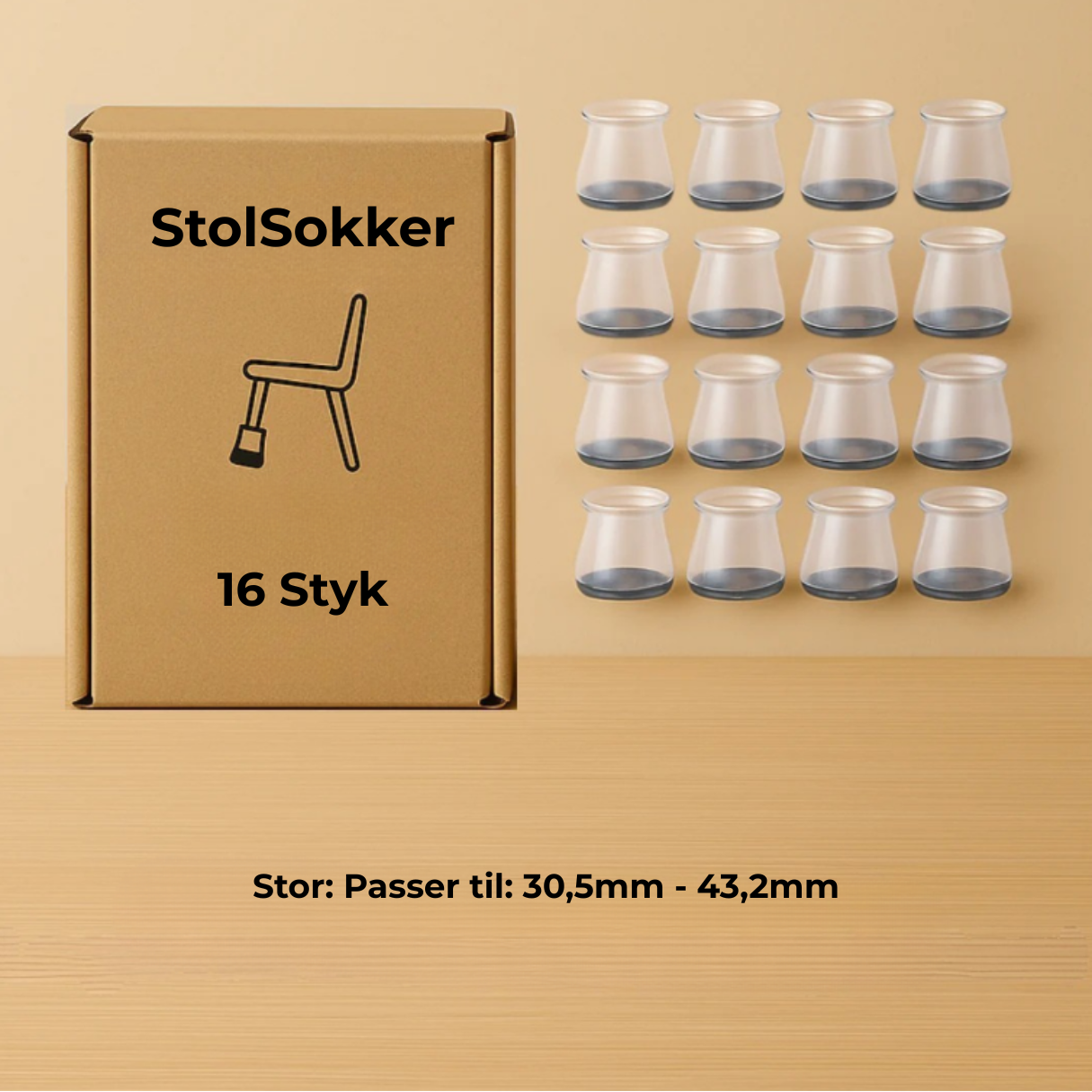 FenixBo - StolSokker™ - Den bedste lydisolerende beskyttelse til dit gulv!