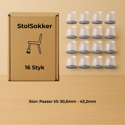 FenixBo - StolSokker™ - Den bedste lydisolerende beskyttelse til dit gulv!