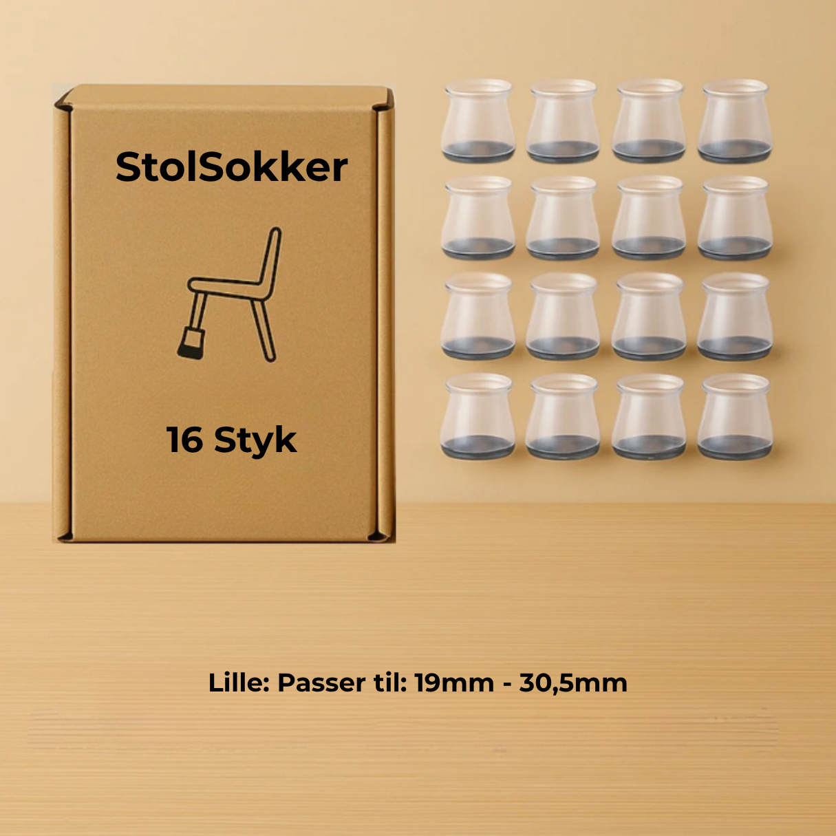 FenixBo - StolSokker™ - Den bedste lydisolerende beskyttelse til dit gulv!