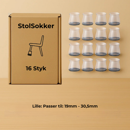 FenixBo - StolSokker™ - Den bedste lydisolerende beskyttelse til dit gulv!