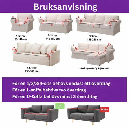 Fenixbo™ - Elastisk sofföverdrag Freya